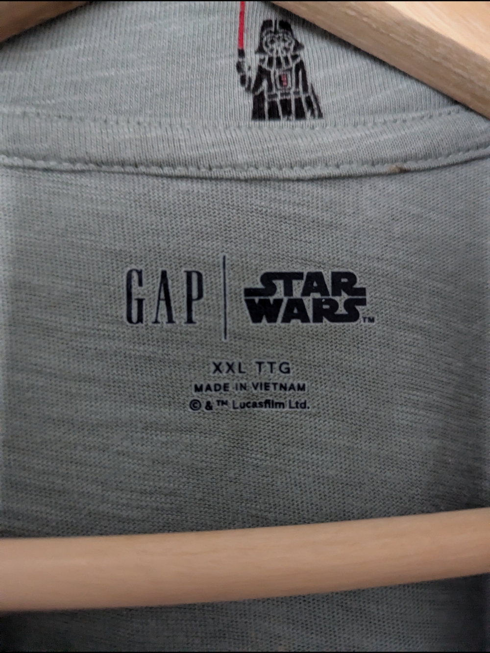 GAP Kid's Sage Green Star Wars Polo - Picture 2 of 3